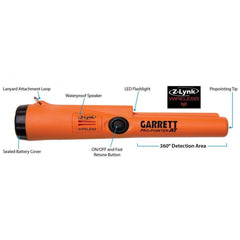 Garrett Pinpointers Garrett Pro Pointer AT Z-Lynk Pinpointer with MS-3 Wireless Headphones
