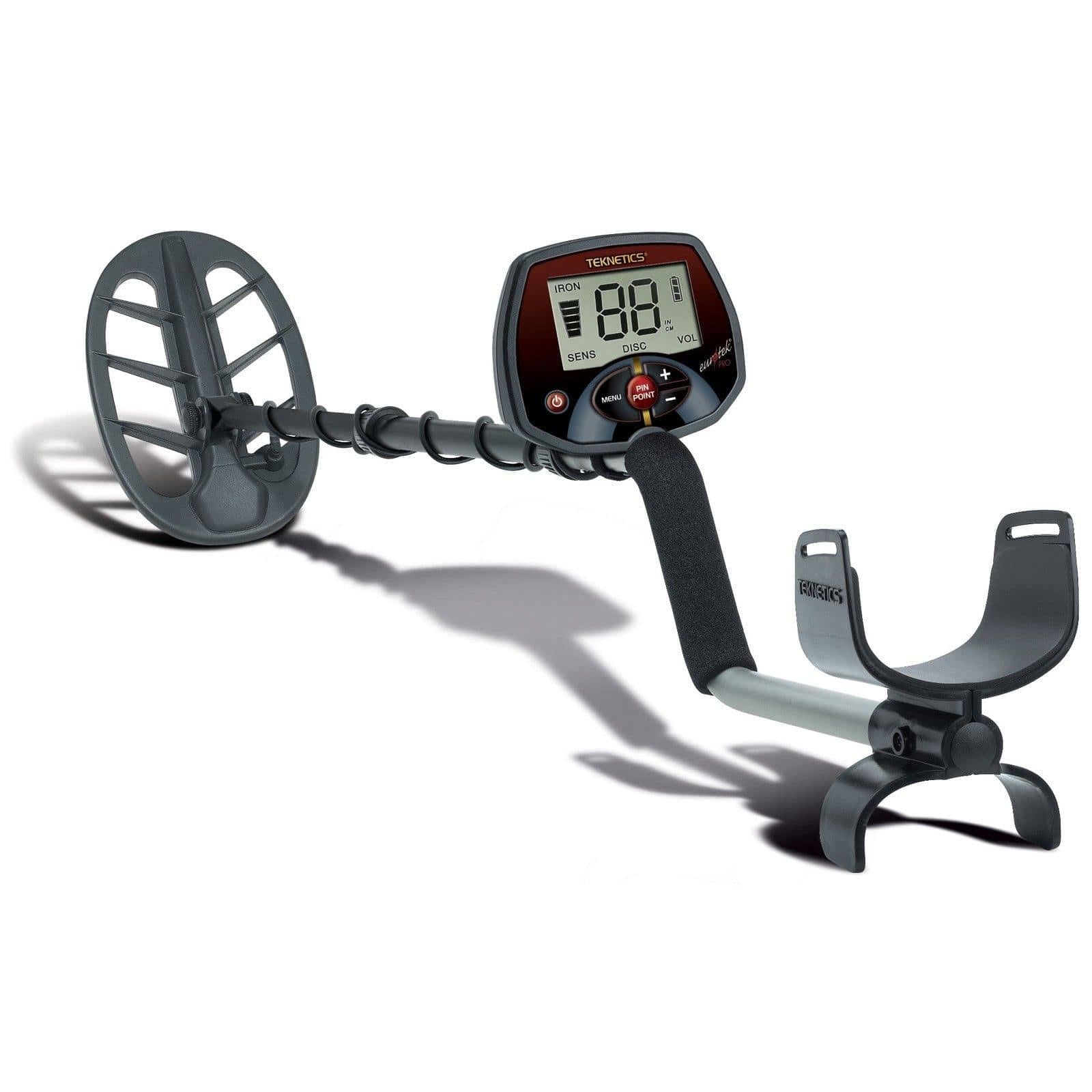 Teknetics Eurotek Pro Metal Detector with 11" DD Double-D Coil & 5 Year Warranty