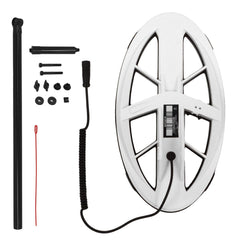 XP Metal Detectors Coils XP Deus 9.5″ x 5″ Elliptical DD HF Search Coil with Cover, Lower Shaft & Parts