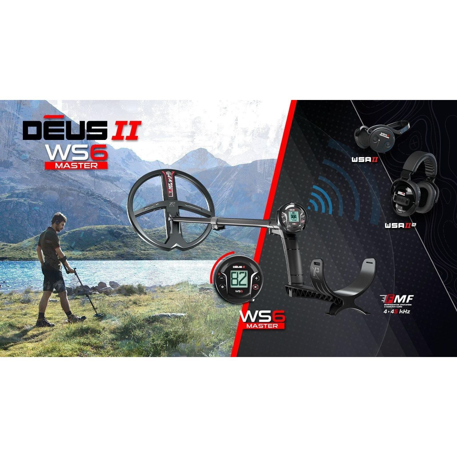 XP Metal Detectors Metal Detector XP Deus II WS6 Master Metal Detector with 11" Coil