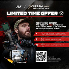 Minelab X-Terra Elite Expedition Pack Metal Detector