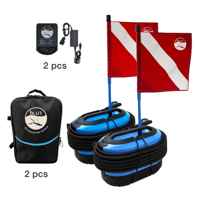 BLU3 Dive Systems Diving & Snorkeling Blu3 Duo Nomad Dive System (30ft) - 1 Battery