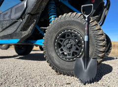 Krazy Beaver Tools Recovery Gear, Camping gear, Shovel, Camping ATV / UTV Krazy Beaver Shorty Shovel (Textured Black Head / Black Handle)