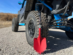 Krazy Beaver Tools Recovery Gear, Camping gear, Shovel, Camping ATV / UTV Krazy Beaver Shorty Shovel (Textured Red Head / Black Handle)