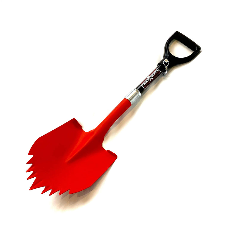 Krazy Beaver Tools Recovery Gear, Camping gear, Shovel, Camping ATV / UTV Krazy Beaver Shorty Shovel (Textured Red Head / Black Handle)