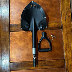 Krazy Beaver Tools Recovery Gear, Camping gear, Shovel, Camping Krazy Beaver Mini Shovel  with guard (Textured Black Head / Black Handle # 45641)