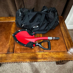 Krazy Beaver Tools Recovery Gear, Camping gear, Shovel, Camping Krazy Beaver Mini Shovel  with guard(Textured Red Head / Black Handle # 45642)