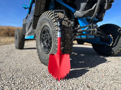 Krazy Beaver Tools Recovery Gear, Camping gear, Shovel, Camping Krazy Beaver Mini Shovel  with guard(Textured Red Head / Black Handle # 45642)