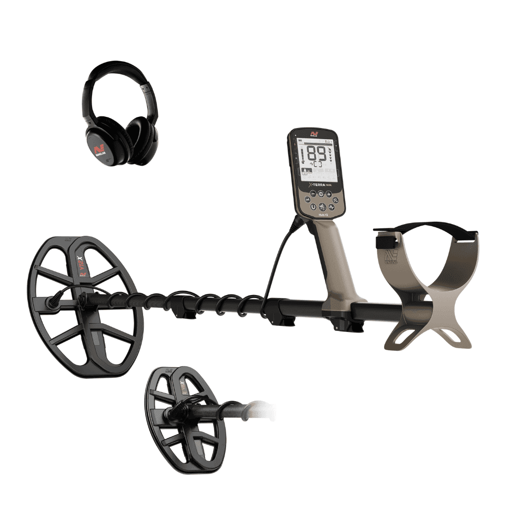 Minelab X-Terra Voyager Détecteur De Métaux Tout-Terrain – 4 Modes, Étanche, Kit Complet Avec Écouteurs, Pelle & Sac