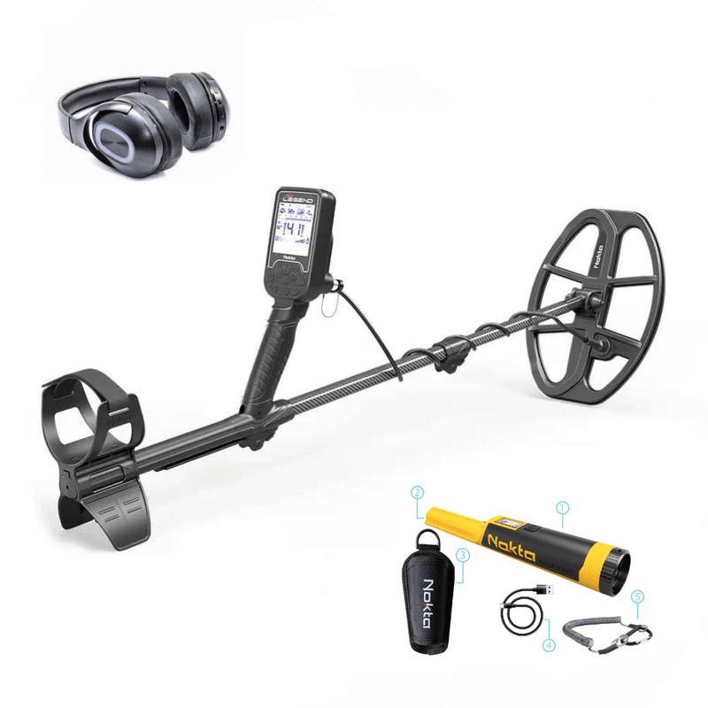 Nokta Metal Detectors Nokta The Legend Metal Detector with LG30 Coil and Headphones