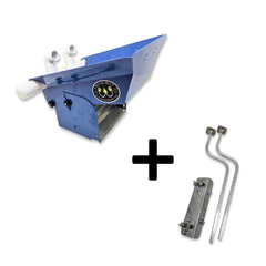 Prospectors Dream Gold Highbanker 10" High Banker Hopper + Rear Leg Mount 10" Highbanker Hopper for Sluice Box | Gold Mining Equipment
