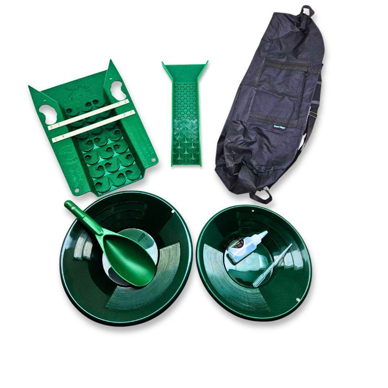 Prospectors Dream Gold Pan Kit 9-Piece Expedition Gold Prospecting Kit
