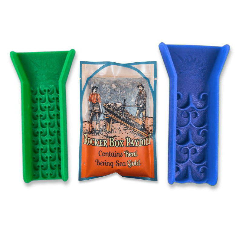 Prospectors Dream Gold Pan Kit Dream Mat Pocket Sluice Kit with Bering Sea Gold Paydirt | Gold Prospecting Equipment