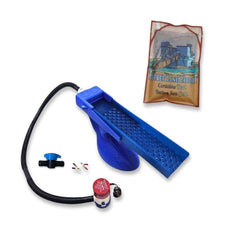 Prospectors Dream Gold Sluice Box Blue / Blue + Bucket Line The Boss Clean Up Sluice Kit - Micro (2nd Gen) + Bering Sea Paydirt