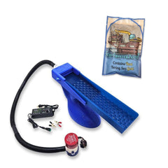 Prospectors Dream Gold Sluice Box Blue / Blue + Surf Crawler The Boss Clean Up Sluice Kit - Micro (2nd Gen) + Bering Sea Paydirt