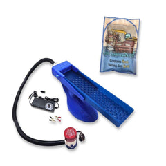 Prospectors Dream Gold Sluice Box Blue / Blue + Surf Crawler The Boss Clean Up Sluice Kit - Micro (2nd Gen) + Bering Sea Paydirt