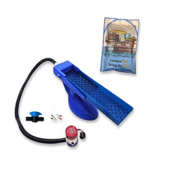 Prospectors Dream Gold Sluice Box Blue / Blue + Surf Crawler The Boss Clean Up Sluice Kit - Micro (2nd Gen) + Bering Sea Paydirt