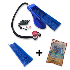 Prospectors Dream Gold Sluice Box Blue Combo/Micro + Bucket Line Value Bering Sea Paydirt Bundle - The Boss Clean Up Sluice Kit - Combo + Micro