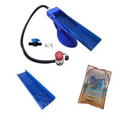 Prospectors Dream Gold Sluice Box Blue Combo/Micro + Bucket Line Value Bering Sea Paydirt Bundle - The Boss Clean Up Sluice Kit - Combo + Micro