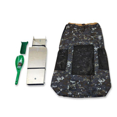 Prospectors Dream Gold Sluice Box Dredge - (Dark Camo) Backpack + Sluice 6X39 Gold Folding Sluice Box | Mini-Dredge Edition | Gold Prospecting Equipment