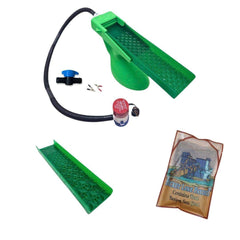 Prospectors Dream Gold Sluice Box Green Combo/Micro + Bucket Line Value Bering Sea Paydirt Bundle - The Boss Clean Up Sluice Kit - Combo + Micro