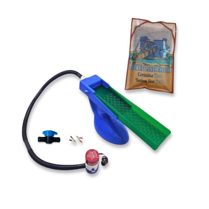 Prospectors Dream Gold Sluice Box The Boss Clean Up Sluice Kit - Micro (2nd Gen) + Bering Sea Paydirt