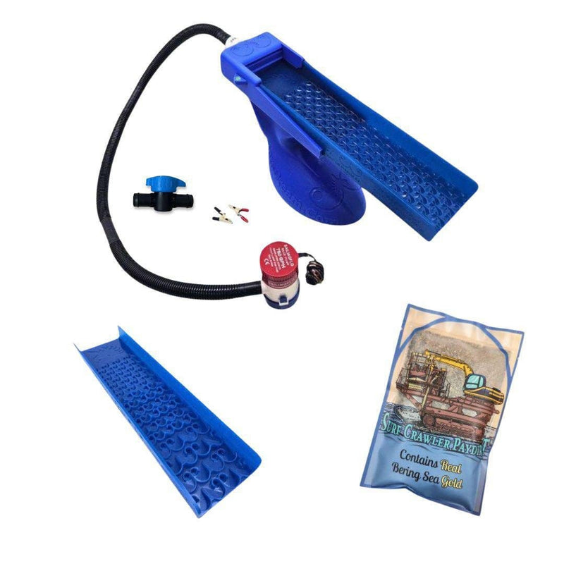Prospectors Dream Gold Sluice Box Value Bering Sea Paydirt Bundle - The Boss Clean Up Sluice Kit - Combo + Micro