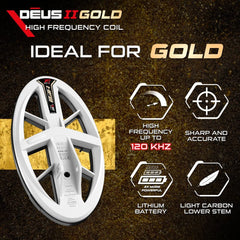 XP Metal Detectors Metal Detector XP Deus II Gold Metal Detector with HF2 Coil