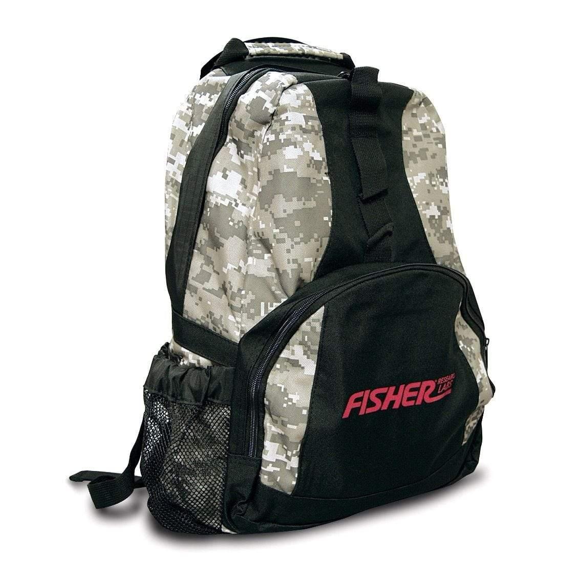 Fisher Metal Detector Digital Camo Style Backpack Padded Straps