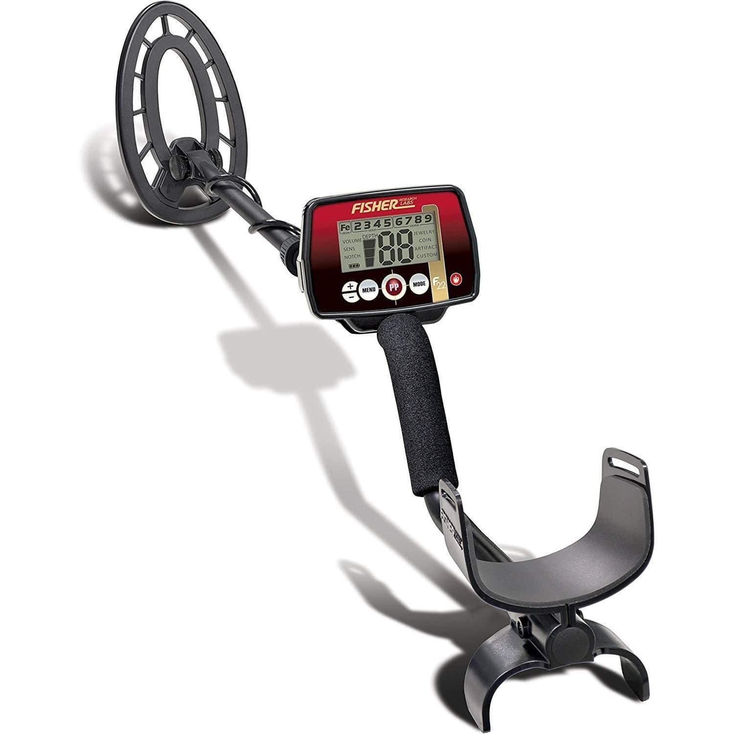 Fisher F22 Metal Detector with 9" Search Coil