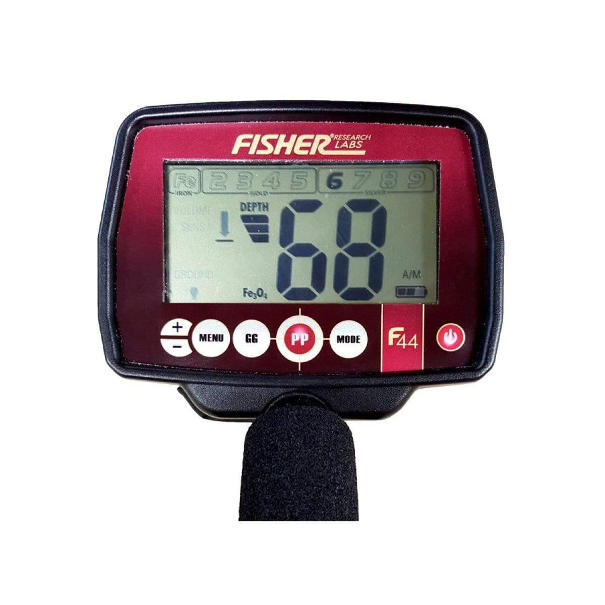 Fisher F44 Metal Detector with 11" Elliptical Coil