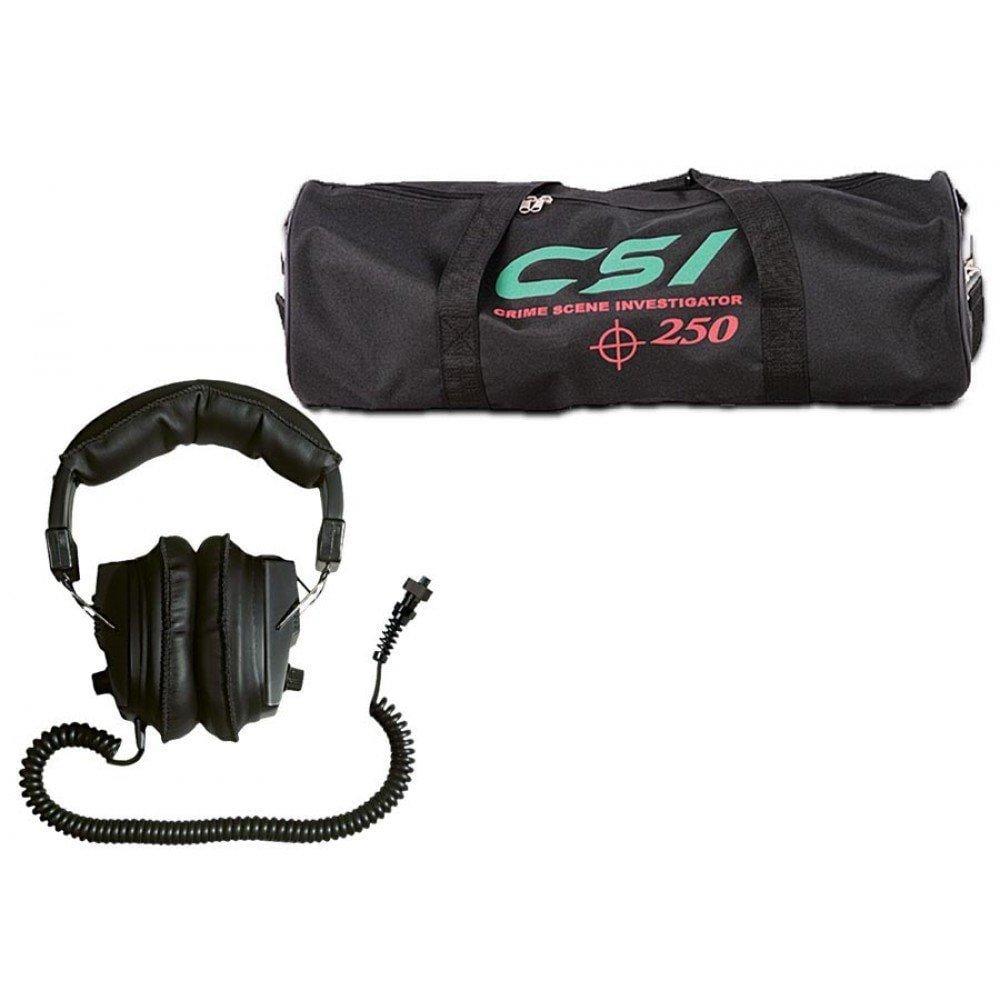Garrett Metal Detector Garrett CSI 250 Discovery Pack Ground Search Metal Detector with 6.5 x 9" Search Coil, Deluxe Headphones and CSI Carry Bag
