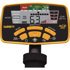 Garrett Metal Detectors Garrett ACE 400 Metal Detector with 8.5 x 11 DD Waterproof Coil & 3 Accessories 1141260