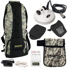 Teknetics T2 Accessory Bundle with 5" DD Coil, Camo Pouch, Backpack, Cap & More