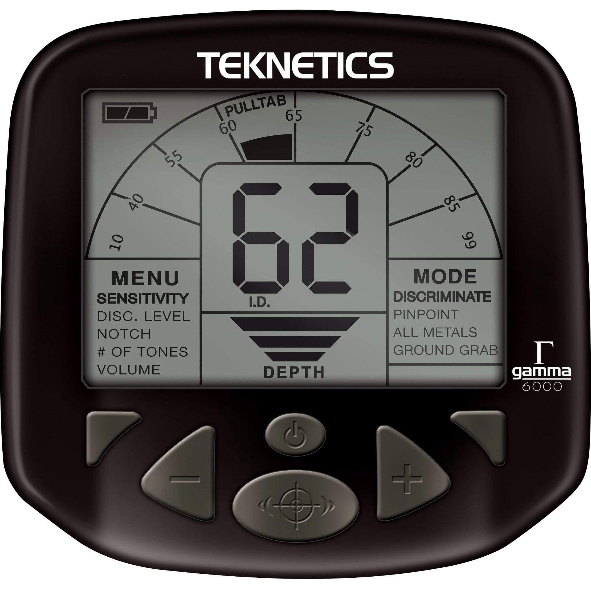 Teknetics Gamma 6000 Metal Detector with 8" Concentric Coil and 5 Year Warranty